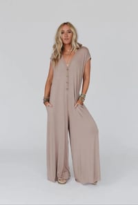 Image 1 of Daphne Jumpsuit - Mocha