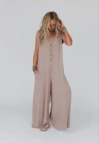 Image 3 of Daphne Jumpsuit - Mocha