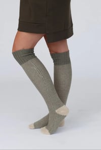 Image 3 of Cozy Cabin Socks- Mint