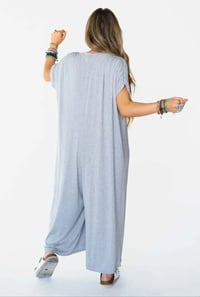 Image 5 of Stevie Wide Leg Jumpsuit- Grey