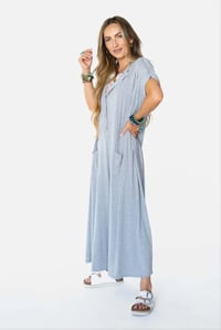 Image 6 of Stevie Wide Leg Jumpsuit- Grey