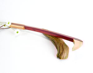 Image of Mini Back Scratcher made of Exotic Wood of Purple Heart and accented with Maple, Gift for her
