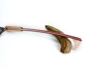 Image of Mini Back Scratcher made of Exotic Wood of Purple Heart and accented with Maple, Gift for her