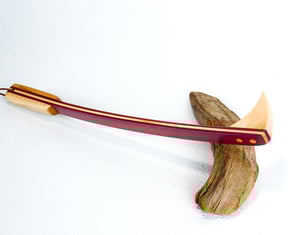 Image of Mini Back Scratcher made of Exotic Wood of Purple Heart and accented with Maple, Gift for her