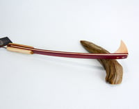 Image 6 of Mini Back Scratcher made of Exotic Wood of Purple Heart and accented with Maple, Gift for her