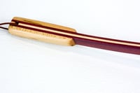 Image 7 of Mini Back Scratcher made of Exotic Wood of Purple Heart and accented with Maple, Gift for her