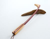 Image 1 of Mini Back Scratcher made of Exotic Wood of Purple Heart and accented with Maple, Gift for her