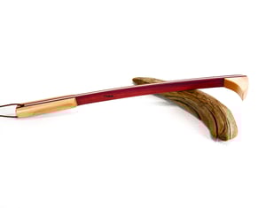 Image of Mini Back Scratcher made of Exotic Wood of Purple Heart and accented with Maple, Gift for her