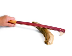 Image of Mini Back Scratcher made of Exotic Wood of Purple Heart and accented with Maple, Gift for her
