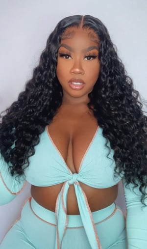 Image of 7”x5” Water Wave Closure Wig in 24”