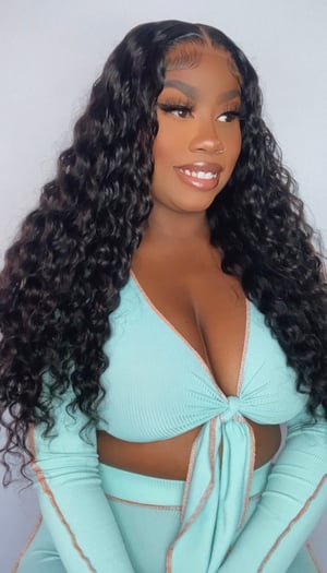 Image of 7”x5” Water Wave Closure Wig in 24”
