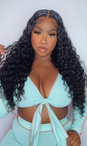Image of 7”x5” Water Wave Closure Wig in 24”