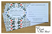 Gift certificate 