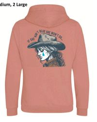 Image 2 of Abbie Mac / She Ain't Blue Hoodie (DUSTY PINK)