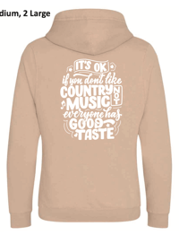 Image 2 of Abbie Mac / She Ain't Blue Hoodie (BEIGE BABY)