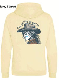 Image 2 of Abbie Mac / She Ain't Blue Hoodie (DREAMY CREAM)