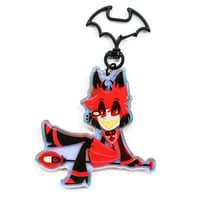 Image 4 of Alastor Rainbow Acrylic Charm