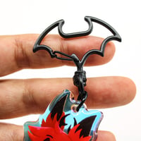 Image 3 of Alastor Rainbow Acrylic Charm