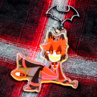 Image 1 of Alastor Rainbow Acrylic Charm