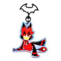 Image 5 of Alastor Rainbow Acrylic Charm