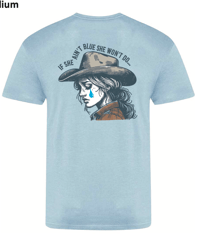 Image 2 of Abbie Mac / She Ain't Blue T-Shirt (BABY BLUES PINK)
