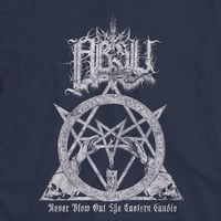 Image 4 of ABSU - NEVER BLOW OUT THE EASTERN CANDLE (VINTAGE TEXTURE - WHITE PRINT) 
