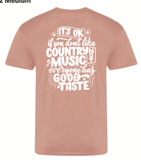 Image 2 of Abbie Mac / Country Slogan T-Shirt (DUSTY PINK)