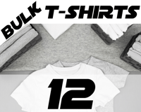 12 BULK T-SHIRTS