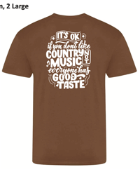 Image 2 of Abbie Mac / Country Slogan T-Shirt (BROWN TO GO WITH YOUR BOOTS!)