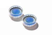 Image 3 of 30MM (1.18") Plugs - Stretched Ears - Epoxy Resin Plugs - PAIR - Unlucky 13 Bottle Cap