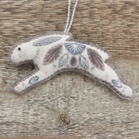 Image 1 of Winter Hare Decoration