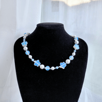 Image 2 of opalite flower necklace