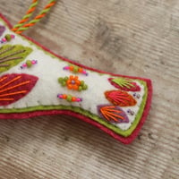 Image 4 of Festival Bird Felt Decoration