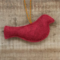 Image 5 of Festival Bird Felt Decoration