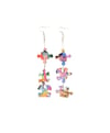 Peace Me Together Puzzle Earrings 