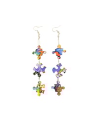 Image 3 of Peace Me Together Puzzle Earrings 