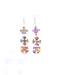 Image 2 of Peace Me Together Puzzle Earrings 