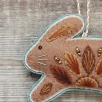 Image 2 of Leaping Brown Bunny Decoration