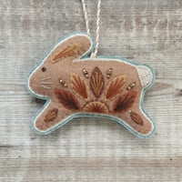 Image 1 of Leaping Brown Bunny Decoration