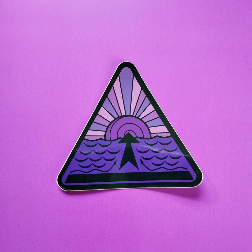 Image of sunshine riptide vinyl sticker
