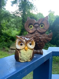 Image 1 of Vintage Ceramic Owl Napkin Holder