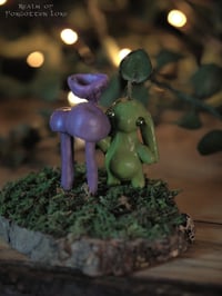 Image 1 of Purple Mushroom Leafling Sculpture