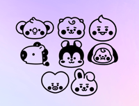 Image 1 of BT21 Decals