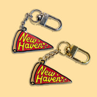 Image 1 of New Haven Pizza Enamel Clip Chain