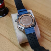 Image 3 of Sicura Memostar Mechanical Alarm  17 Jewels Blue Band