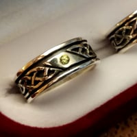 Image 1 of Argollas Banda Celta engaste gypsy