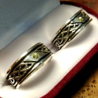 Image 2 of Argollas Banda Celta engaste gypsy