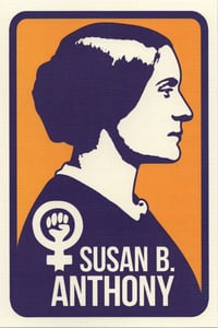 Image 1 of Susan B. Anthony Women's Rights Postcard