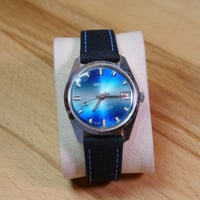 Image 1 of ORIGINAL brand vintage swiss watch with beautiful blue dial