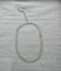 Image 2 of Prehnite Crystal Gemstone Necklace